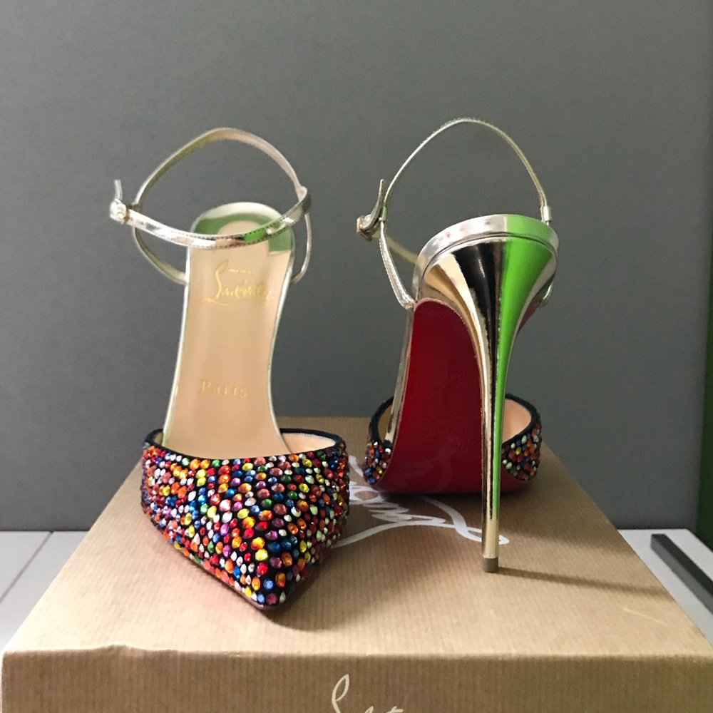 Christian Louboutin Rivierina STRASS 120 light 37
